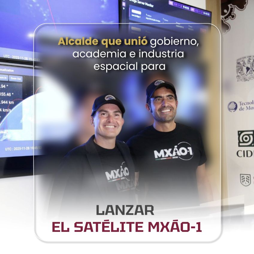 Innovación y satélite MXÁO-1 en Álvaro Obregón